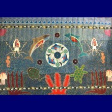 Aboriginal Art Canvas - B Dimer Richards-Size:118x155cm - H